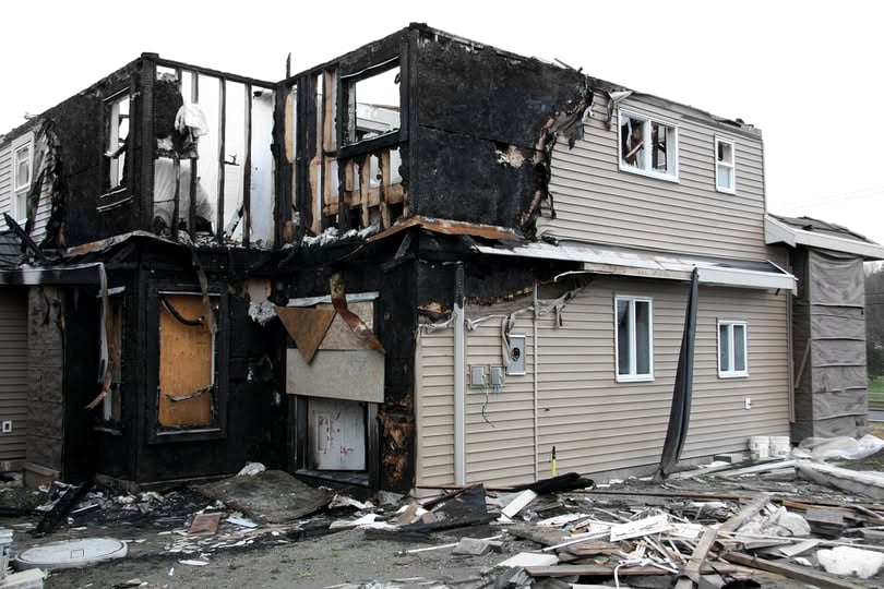 Fire & Smoke Damage: restoration work in progress
