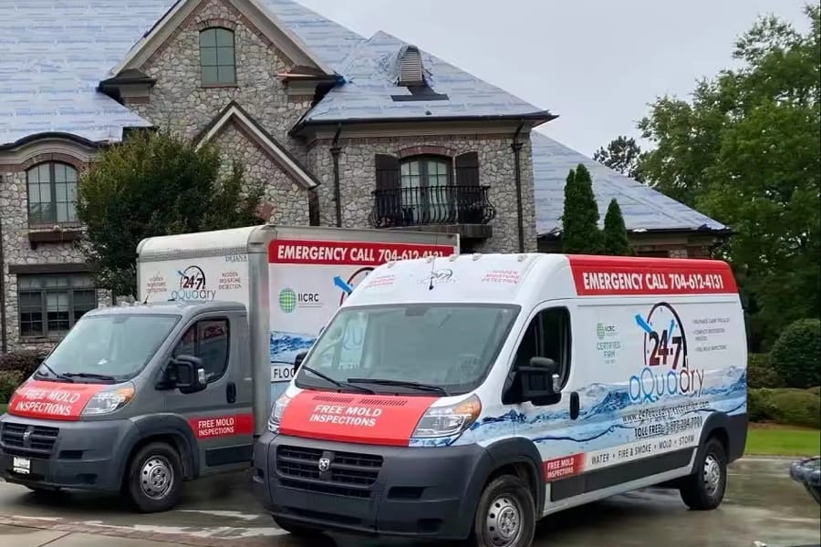 Branded 24-7 AquaDry vans